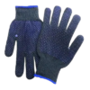 Safety Hand Gloves Blue Dotted - Image 2