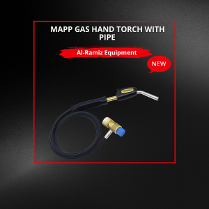 MAPP Gas Hand Torch with Pipe – 360° rotating self-igniting welding torch for HVAC, plumbing, and brazing applications