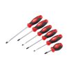 Two Way Soft Grip Screwdriver Red 150millimeter