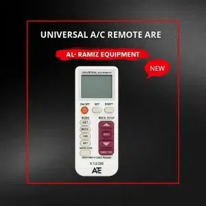 Universal AC Remote KT-109 White – multi-brand air conditioner remote control by Al-Ramiz Equipment