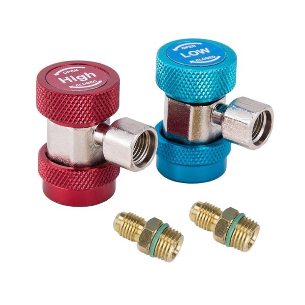 R134 A/C Standard Imperial Interface 2 pcs Quick Coupler Adapter for repairing household air conditioning system for Air condition for Garden - Image 2