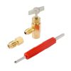 Aupoko R-134A Can Tap Premium R134A Dispenser Valve AC Coolant Bottle Opener, Suitable for Car Air Conditioning Charging (1/2 Acme Male Thread and Female Thread)