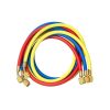 3 Pcs Refrigerant Charging Hose Replacement for R134a R12 R22 R502 3 Color Professional HVAC Hoses Kit Refrigerants AC Charging Tube Refrigerant Hoses Manifold Gauge Set