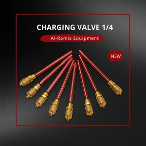 Charging Valve 14 inch by Al-Ramiz Equipment – durable brass valve for HVAC and refrigeration charging systems