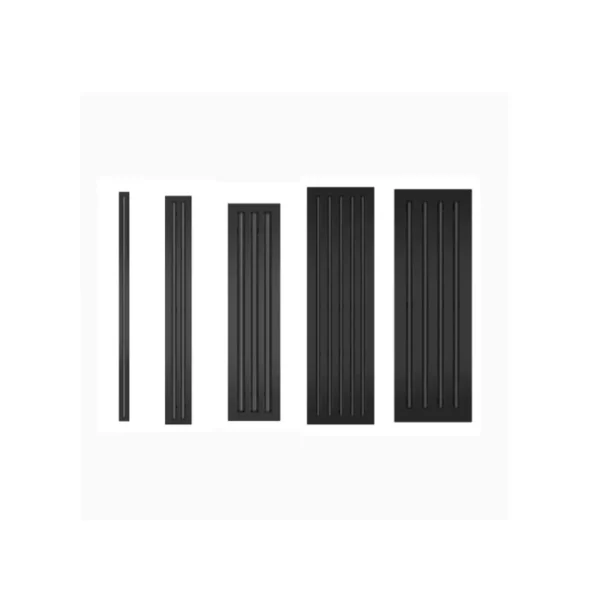4 SLOT SUPPLY GRILL 2000MMX150MM NECK (BLACK COLOR) - Image 2
