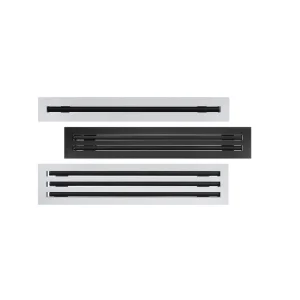 4 SLOT SUPPLY GRILL 2000MMX150MM NECK (BLACK COLOR)