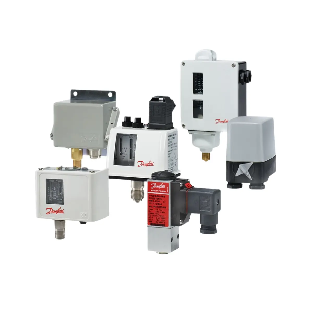 Refrigeration low and high pressure switch controls for HVAC compressor protection