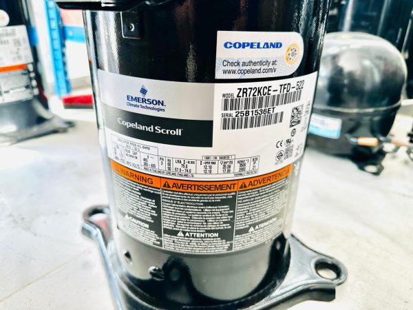 COPELAND COMPRESSOR ZR72KCE-TFD-522 - Image 2