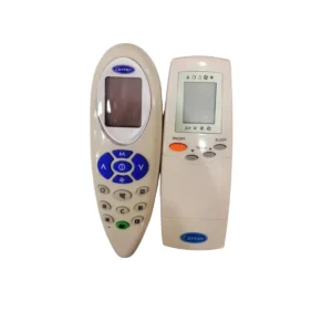 A/C remotes for Carrier air conditioners including RFL0301, RFL0601, RG57, and RG52 models
