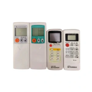 A/C remotes for Mitsubishi air conditioners including RKX502A, RKX505A, KM05, and KM09 models