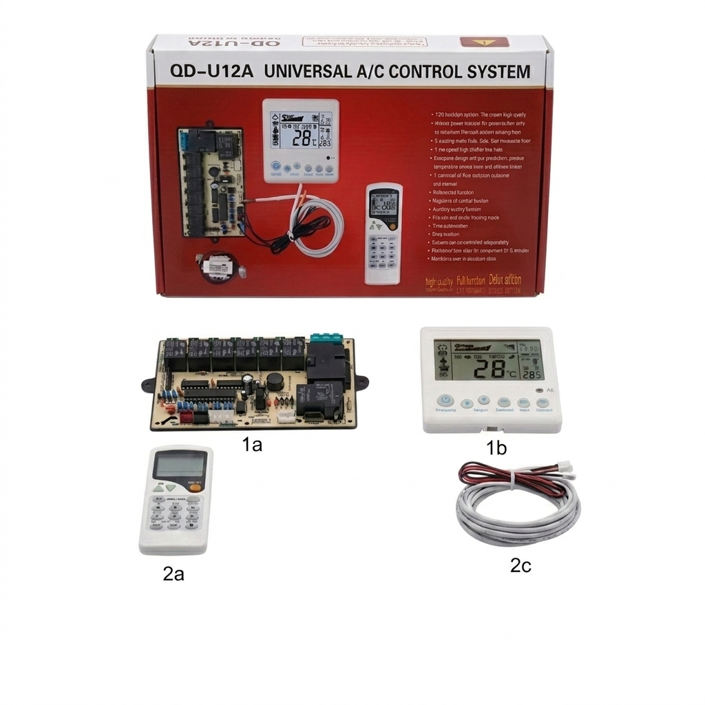 QD-U12A universal AC control board with remote for ducted air conditioner