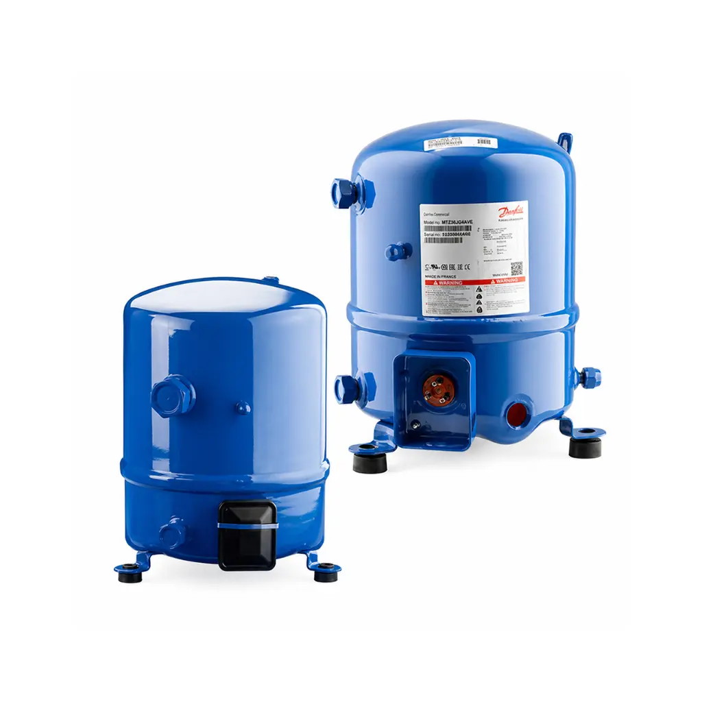 Danfoss Maneurop SM SZ MT MTZ series compressors used in HVAC air conditioning and refrigeration systems