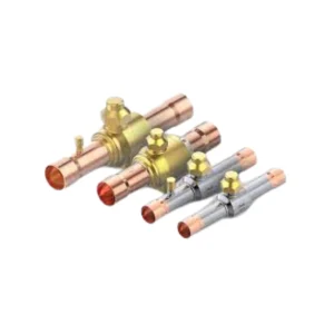 Bi-directional ball valve with 2-5/8 inch copper ODF solder ends