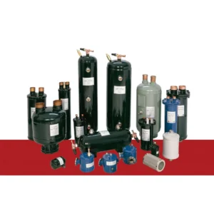 Selection of industrial HVAC refrigeration oil separators and helical oil reservoirs