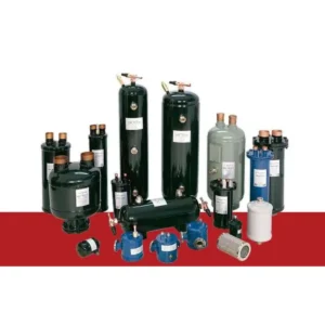Selection of industrial HVAC refrigeration oil separators and helical oil reservoirs