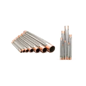 Vibration eliminator shock absorber corrugated metal hose with red copper ODF ends
